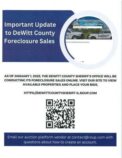 DeWitt County Sheriff Sales Switch to an Online Format